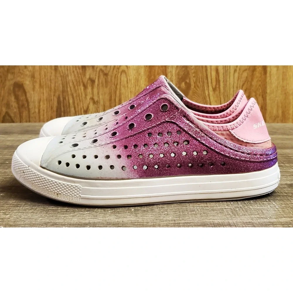Skechers Foamies Slip On Shoes Youth Size 4 Pink‎
